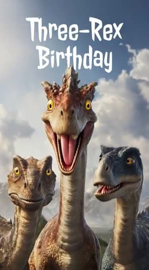 Dinosaur Trio video invitation