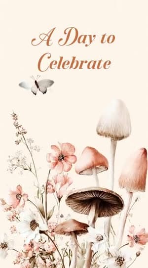 Mushroom video invitation
